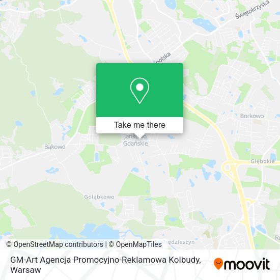 GM-Art Agencja Promocyjno-Reklamowa Kolbudy map