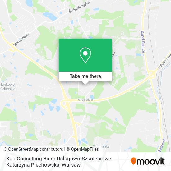 Kap Consulting Biuro Usługowo-Szkoleniowe Katarzyna Piechowska map