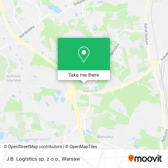 Карта J.B. Logistics sp. z o.o.