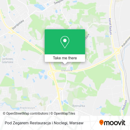 Pod Zegarem Restauracja i Noclegi map