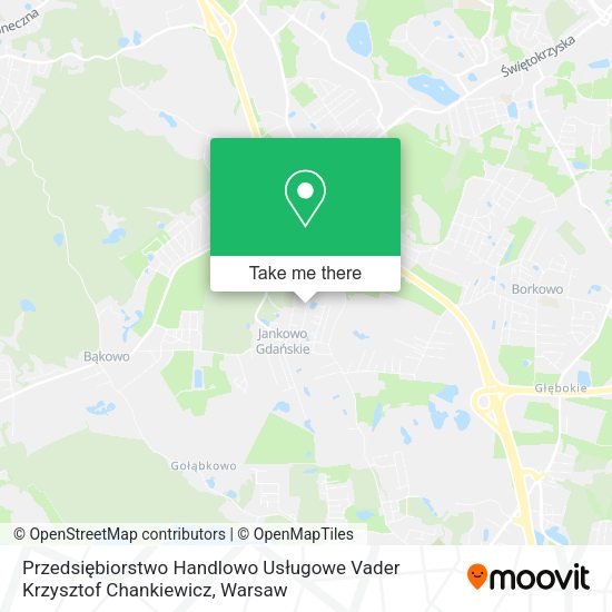 Przedsiębiorstwo Handlowo Usługowe Vader Krzysztof Chankiewicz map