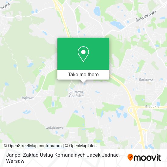 Janpol Zakład Usług Komunalnych Jacek Jednac map