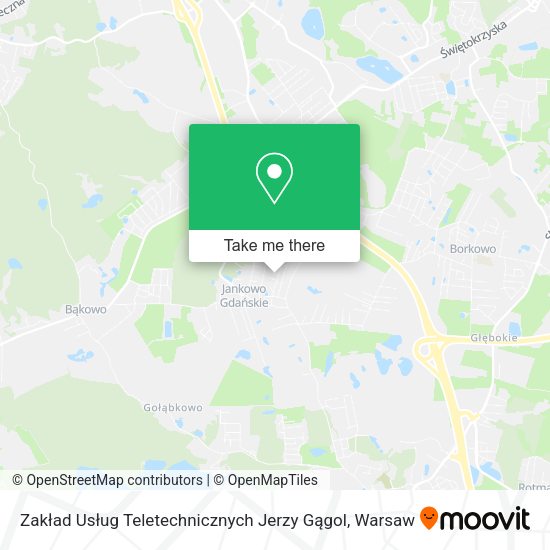 Zakład Usług Teletechnicznych Jerzy Gągol map