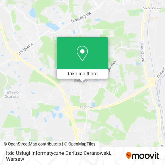 Карта Itdc Usługi Informatyczne Dariusz Ceranowski