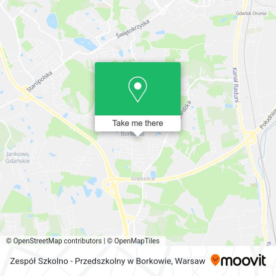 Zespół Szkolno - Przedszkolny w Borkowie map