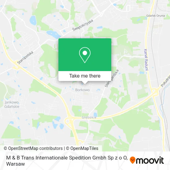 Карта M & B Trans Internationale Spedition Gmbh Sp z o O