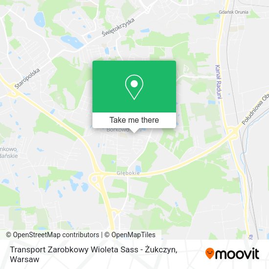 Transport Zarobkowy Wioleta Sass - Żukczyn map