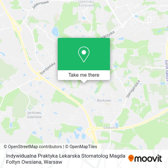 Indywidualna Praktyka Lekarska Stomatolog Magda Foltyn Owsiana map