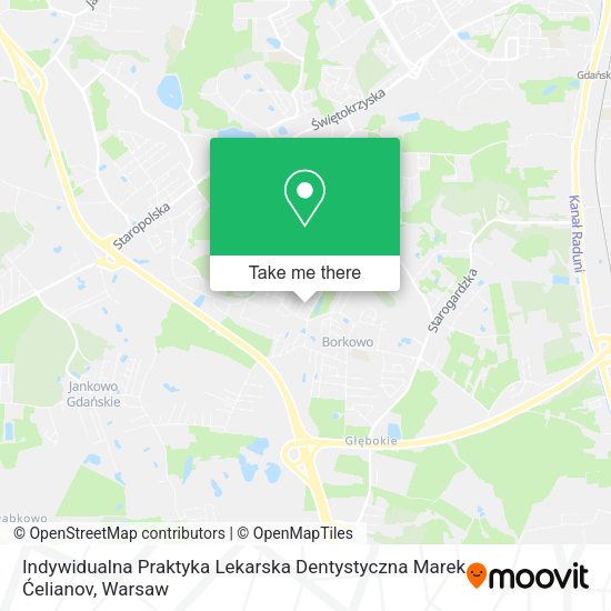 Indywidualna Praktyka Lekarska Dentystyczna Marek Ćelianov map