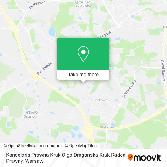 Kancelaria Prawna Kruk Olga Draganska Kruk Radca Prawny map