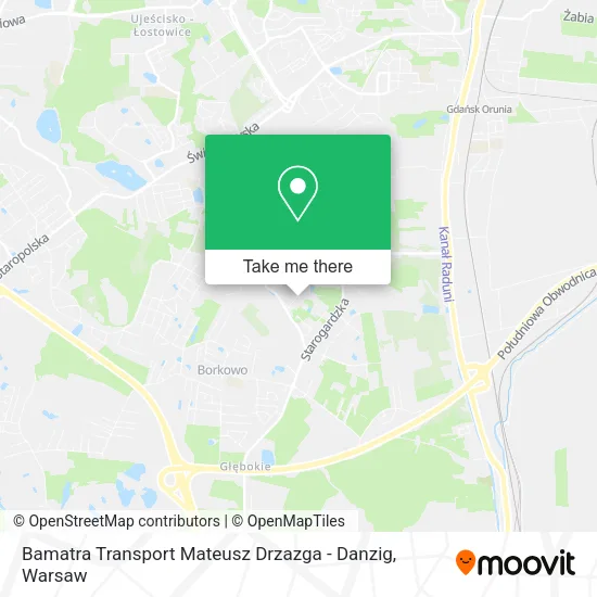 Карта Bamatra Transport Mateusz Drzazga - Danzig