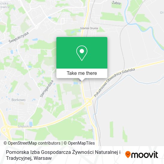 Pomorska Izba Gospodarcza Żywności Naturalnej i Tradycyjnej map