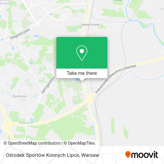 Ośrodek Sportów Konnych Lipce map