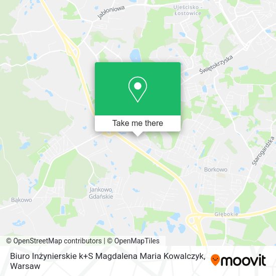 Biuro Inżynierskie k+S Magdalena Maria Kowalczyk map