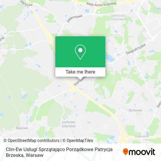 Clin-Ew Usługi Sprzątająco Porządkowe Patrycja Brzeska map