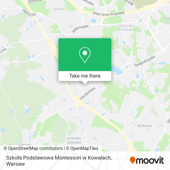 Szkoła Podstawowa Montessori w Kowalach map