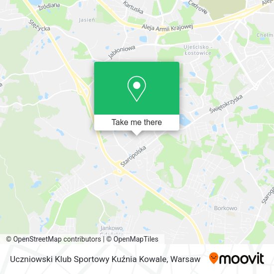 Uczniowski Klub Sportowy Kuźnia Kowale map