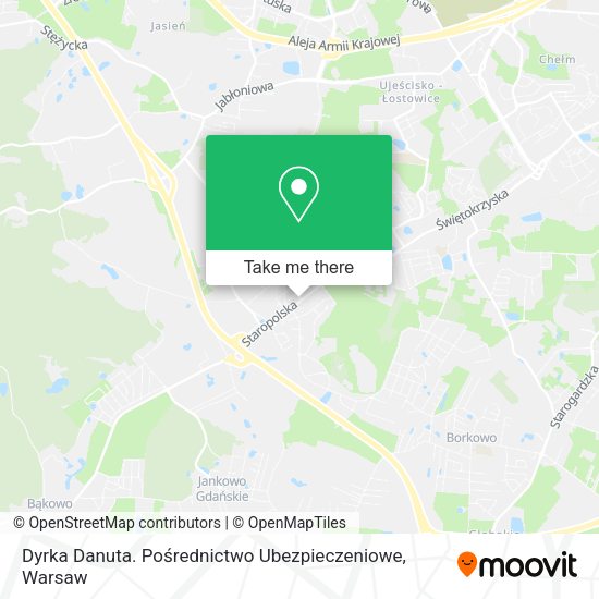 Dyrka Danuta. Pośrednictwo Ubezpieczeniowe map