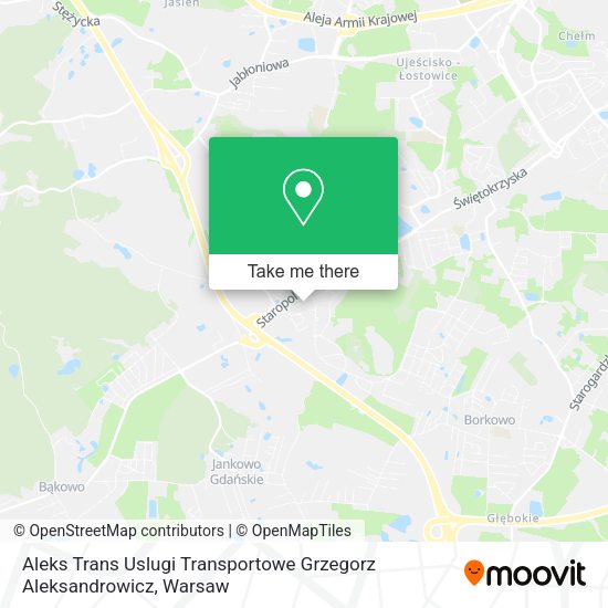 Aleks Trans Uslugi Transportowe Grzegorz Aleksandrowicz map