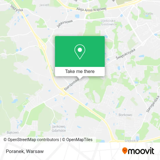 Poranek map