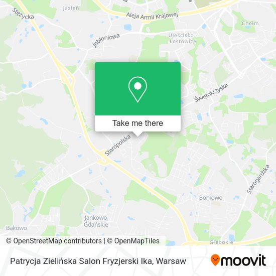 Patrycja Zielińska Salon Fryzjerski Ika map