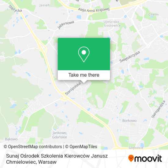 Sunaj Ośrodek Szkolenia Kierowców Janusz Chmielowiec map