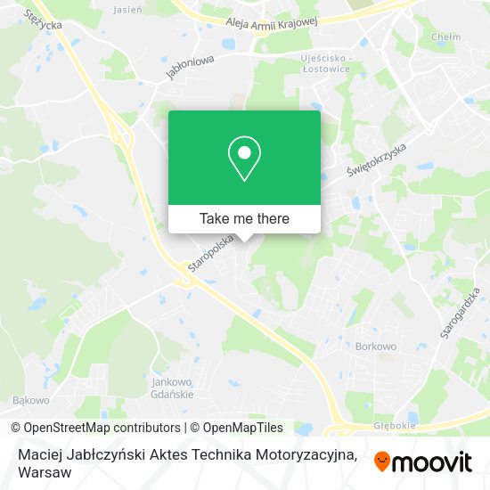 Maciej Jabłczyński Aktes Technika Motoryzacyjna map