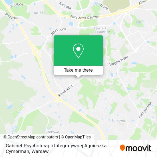 Gabinet Psychoterapii Integratywnej Agnieszka Cymerman map