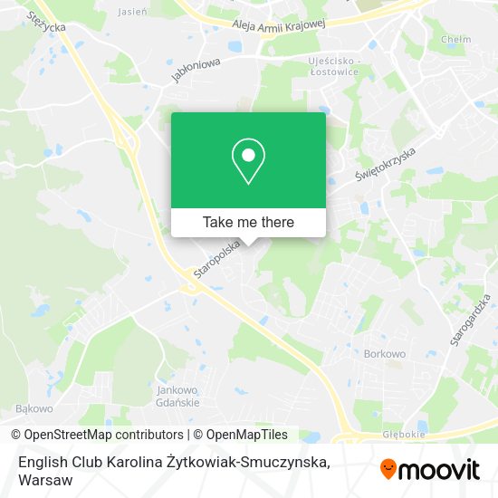 English Club Karolina Żytkowiak-Smuczynska map