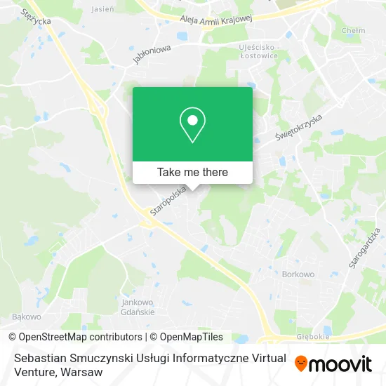 Карта Sebastian Smuczynski Usługi Informatyczne Virtual Venture