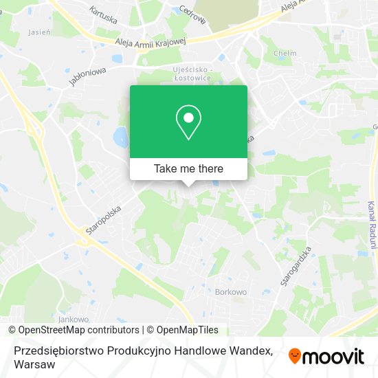 Przedsiębiorstwo Produkcyjno Handlowe Wandex map