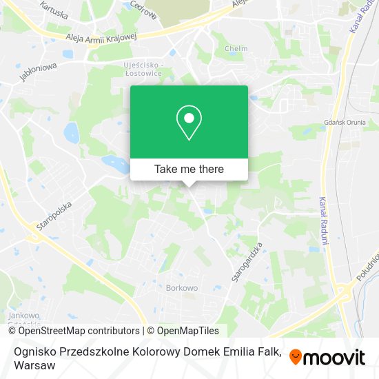 Ognisko Przedszkolne Kolorowy Domek Emilia Falk map