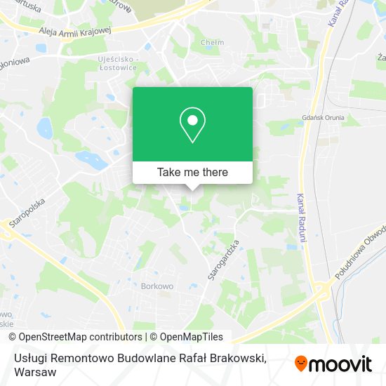 Usługi Remontowo Budowlane Rafał Brakowski map