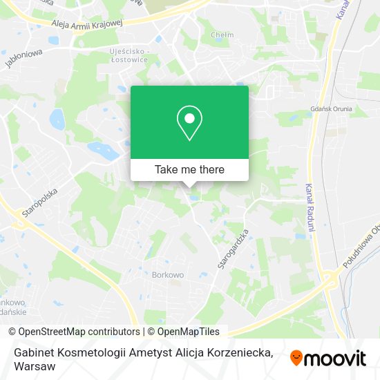 Gabinet Kosmetologii Ametyst Alicja Korzeniecka map