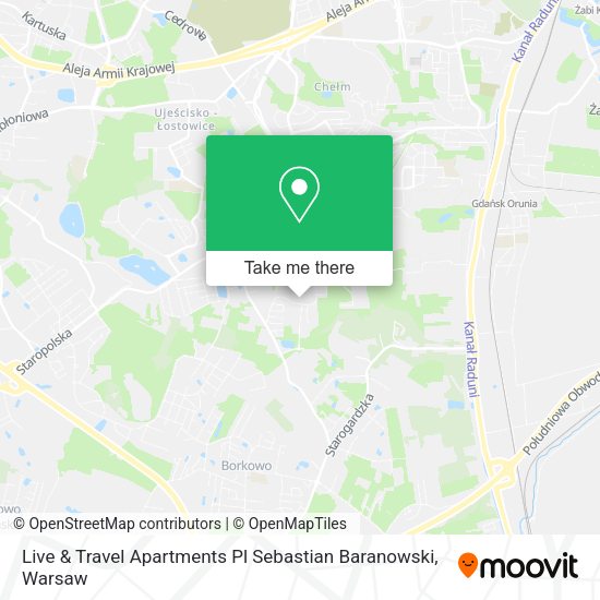 Live & Travel Apartments Pl Sebastian Baranowski map