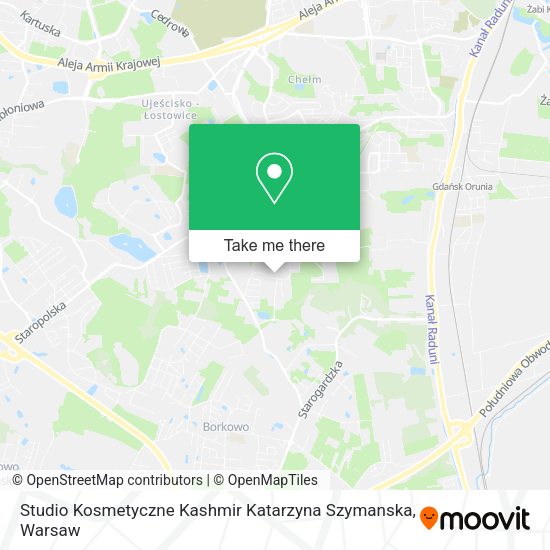 Studio Kosmetyczne Kashmir Katarzyna Szymanska map