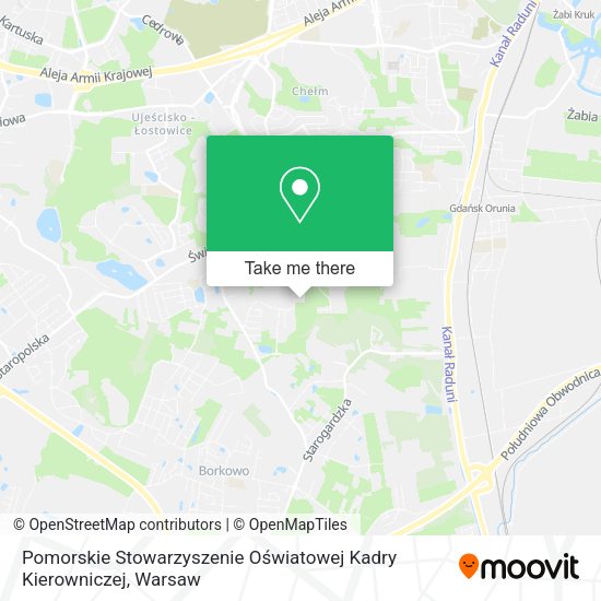 Pomorskie Stowarzyszenie Oświatowej Kadry Kierowniczej map