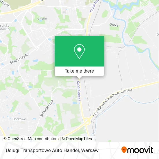 Карта Uslugi Transportowe Auto Handel