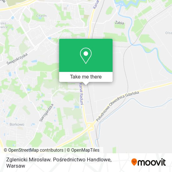 Zglenicki Mirosław. Pośrednictwo Handlowe map