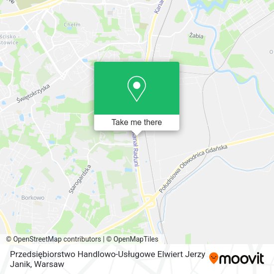 Przedsiębiorstwo Handlowo-Usługowe Elwiert Jerzy Janik map