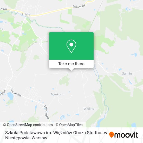 Szkoła Podstawowa im. Więźniów Obozu Stutthof w Niestępowie map