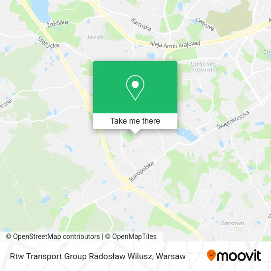 Карта Rtw Transport Group Radosław Wilusz