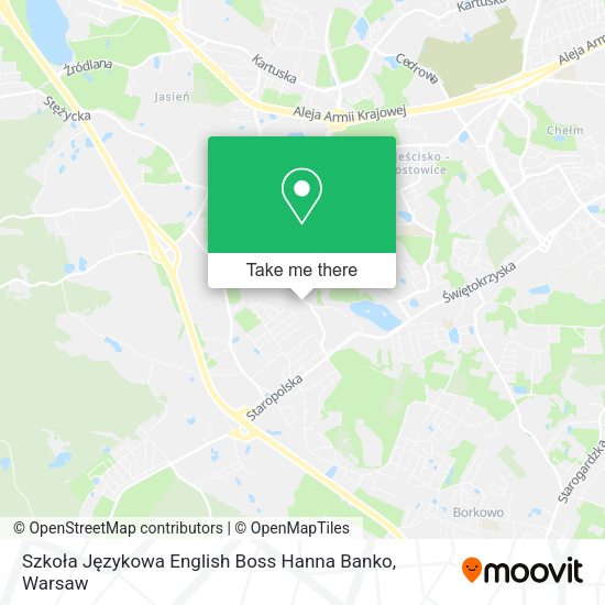 Szkoła Językowa English Boss Hanna Banko map