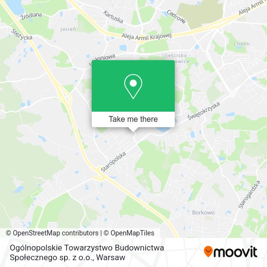 Ogólnopolskie Towarzystwo Budownictwa Społecznego sp. z o.o. map