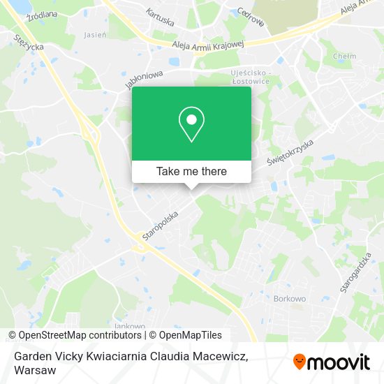 Garden Vicky Kwiaciarnia Claudia Macewicz map