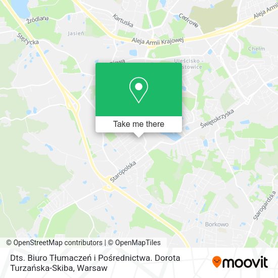 Dts. Biuro Tłumaczeń i Pośrednictwa. Dorota Turzańska-Skiba map