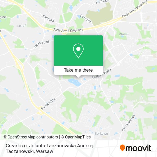 Creart s.c. Jolanta Taczanowska Andrzej Taczanowski map