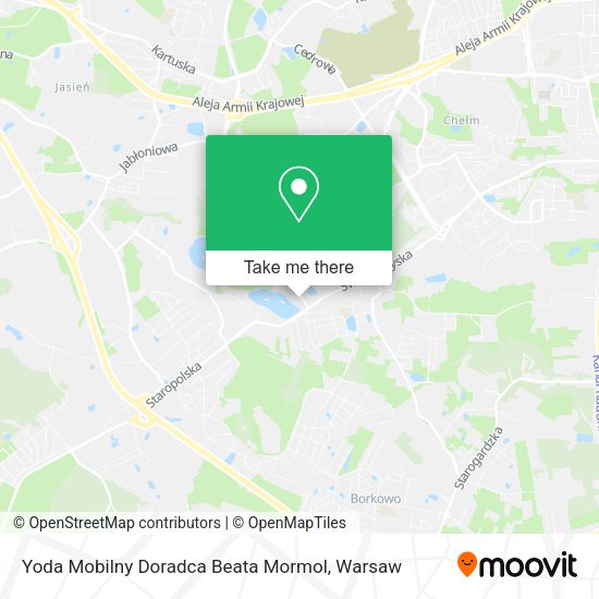 Yoda Mobilny Doradca Beata Mormol map