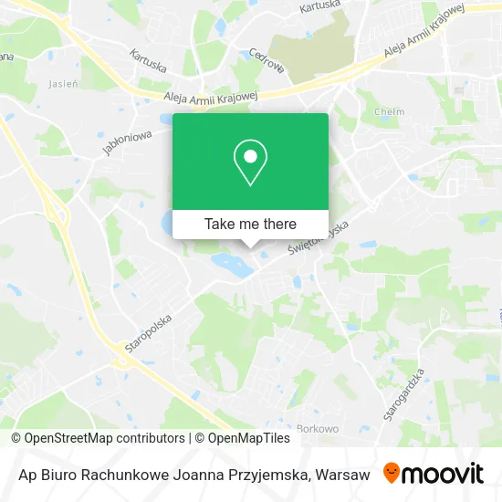 Карта Ap Biuro Rachunkowe Joanna Przyjemska