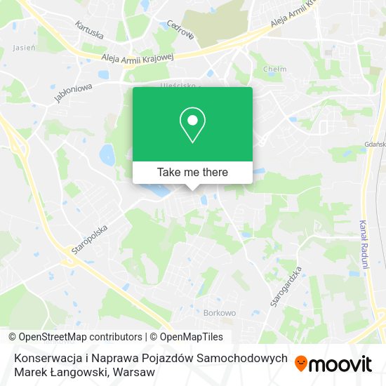 Konserwacja i Naprawa Pojazdów Samochodowych Marek Łangowski map